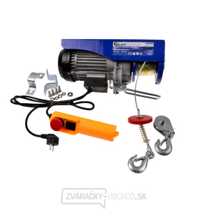 GEKO Elektrický navijak, 400/800kg, 1300W GEKO Elektrický navijak, 400/800kg, 1300W gallery main image