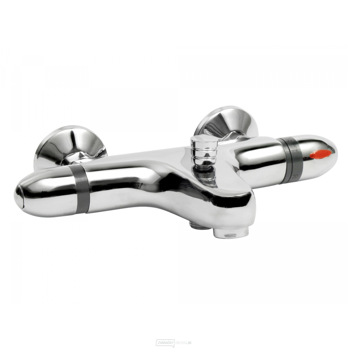 POST. Termostatická vaňová batéria OBAL, 150 mm, keramický ventil, chróm