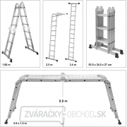 VOREL Rebrík MULTIFUNKČNÝ 4x3 náhled