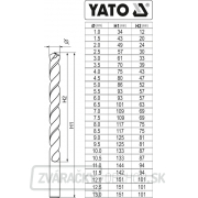 Yato Sada vrtákov na kov 25ks HSS-COBALT 1-13mm Náhľad