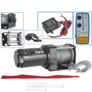 Elektrický lanový navijak 900 W/12 V, max. zaťaženie 1,36 t, pre štvorkolky - GEKO gallery main image