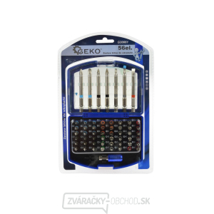 Sada skrutkovačových bitov - ploché, krížové, Imbus, Torx, 56 kusov Sada skrutkovačových bitov - ploché, krížové, Imbus, Torx, 56 kusov gallery main image
