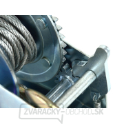 Horizontálny lanový navijak 1000LB/450kg 5m lano (6) náhled