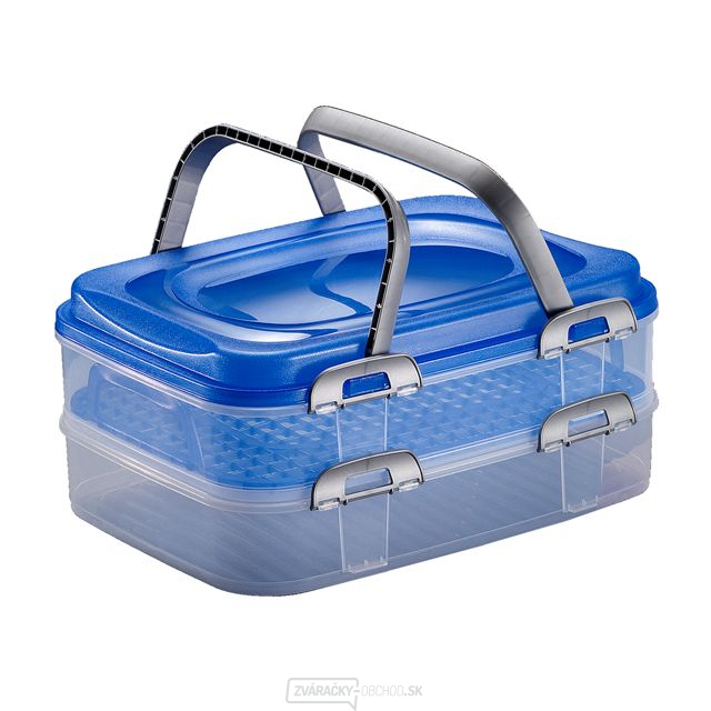 Pikniková párty krabica 2 poschodia 40x30x18cm