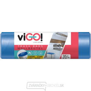 ViGO! HDPE vložky do koša 35l/36 ks 48x57cm - modré gallery main image