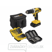 POWERPLUS POWX00840 - Aku príklepový skrutkovač/vŕtačka 20V LI-ION 2BAT plus 53ks prísl. gallery main image