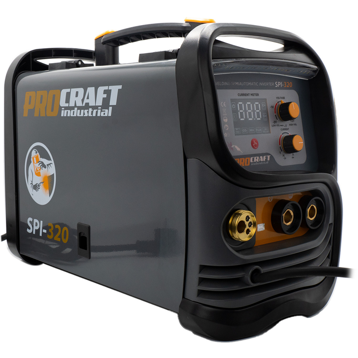 Zvárací poloautomatický invertor (CO2) MIG/MAG, MMA Procraft SPI-320 (20-160A) | SPI-320