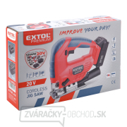 Aku píla priamočiara EXTOL SHARE20V, 20V Li-ion, 2000mAh náhled