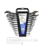 GEKO Kľúče ploché leštené, sada 12ks, 6-32mm, plast. držiak GEKO Kľúče ploché leštené, sada 12ks, 6-32mm, plast. držiak gallery main image
