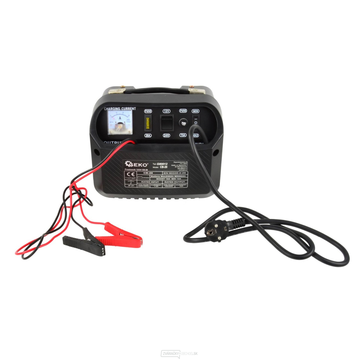 GEKO Autonabíjačka s Euro zástrčkou