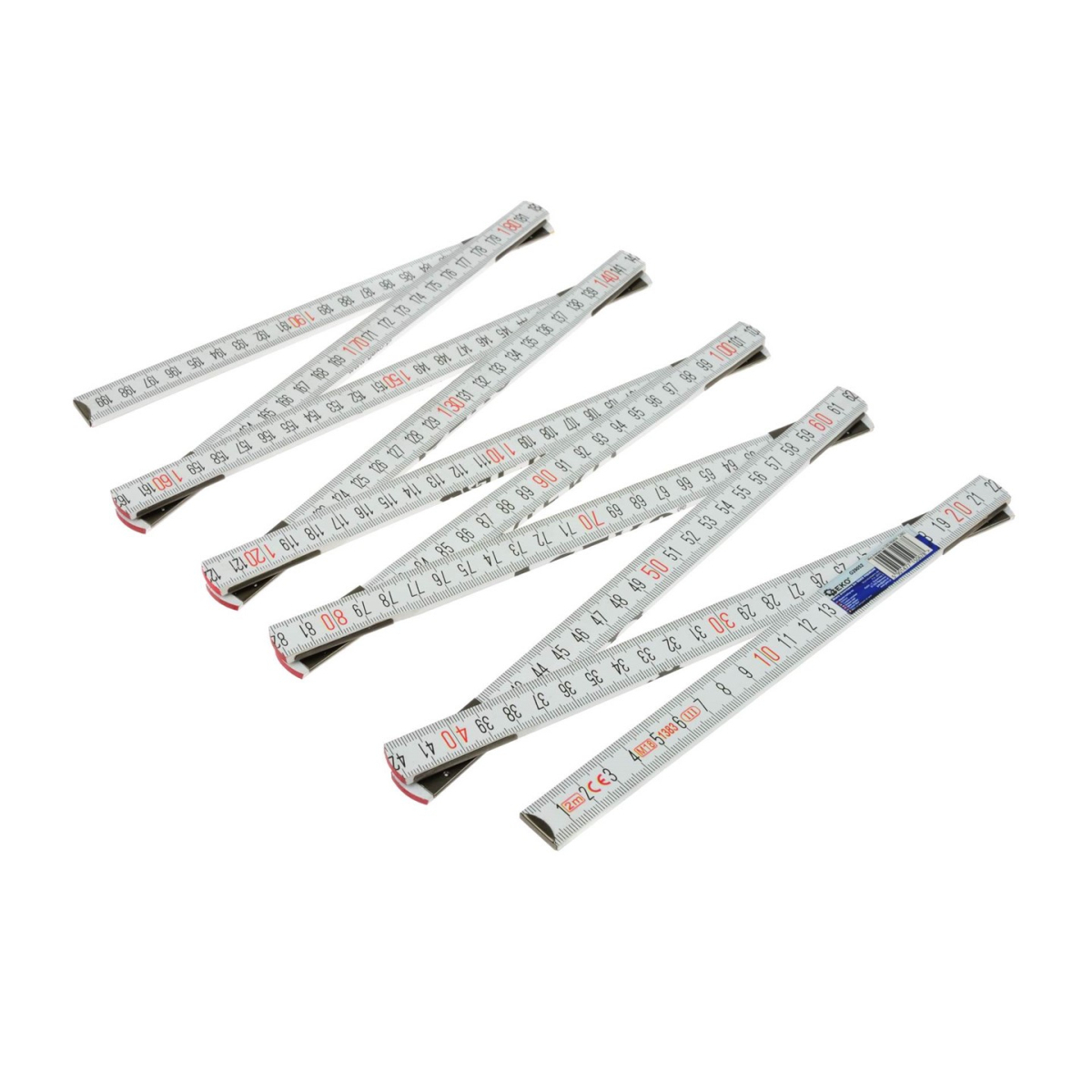 GEKO Drevený skladací meter PREMIUM 2m