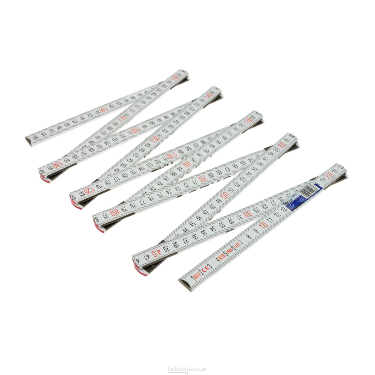 GEKO Drevený skladací meter PREMIUM 2m