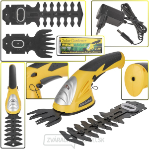 GEKO Nožnice na trávu a živý plot, 7,2V, akumulátorové GEKO Nožnice na trávu a živý plot, 7,2V, akumulátorové gallery main image