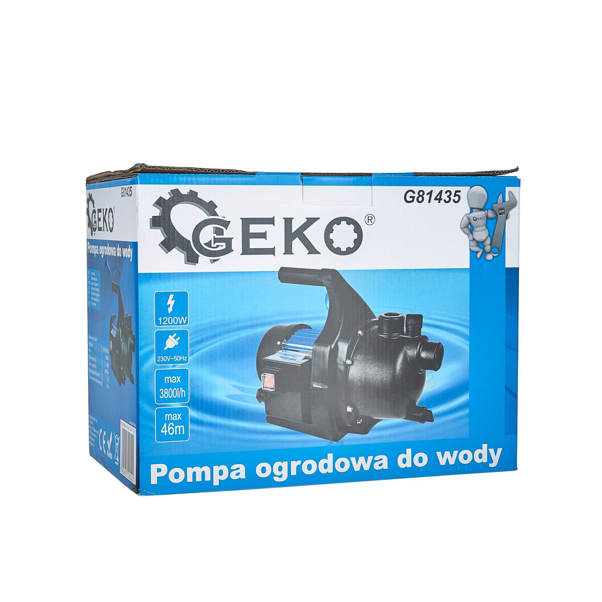 GEKO Čerpadlo záhradné 1200W, 3800 l/hod Náhľad