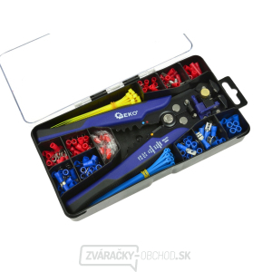 GEKO Multifunkčné odizolovacie kliešte v sade konektorov - 260ks GEKO Multifunkčné odizolovacie kliešte v sade konektorov - 260ks gallery main image