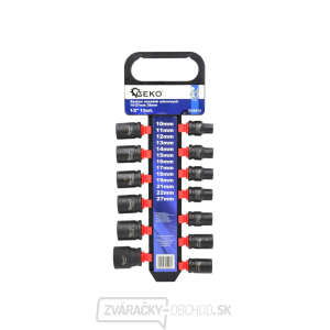 GEKO Sada 13 nástrčných rázových hlavíc 1/2 GEKO Sada 13 nástrčných rázových hlavíc 1/2
