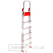 SIXTOL Schodíky hliníkové skladacie ALU STEPS 6, 6 stupňov, najvyšší schodík 130 cm, nosnosť 120 kg náhled