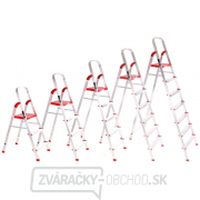 SIXTOL Schodíky hliníkové skladacie ALU STEPS 6, 6 stupňov, najvyšší schodík 130 cm, nosnosť 120 kg náhled