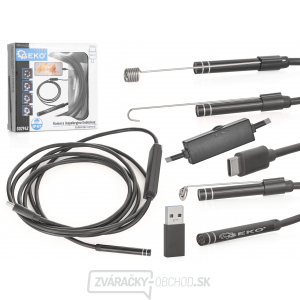 GEKO Inšpekčný endoskop s kamerou, vodotesný, kábel 2 m, pre Android