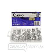 GEKO Maticové nity - nitovacie matice, M3 - M10, plochá hlava, hliník, súprava 150 ks GEKO Maticové nity - nitovacie matice, M3 - M10, plochá hlava, hliník, súprava 150 ks gallery main image