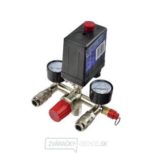 GEKO Tlakový spínač - 230 V s manometre, maximálny tlak 12 bar GEKO Tlakový spínač - 230 V s manometre, maximálny tlak 12 bar gallery main image