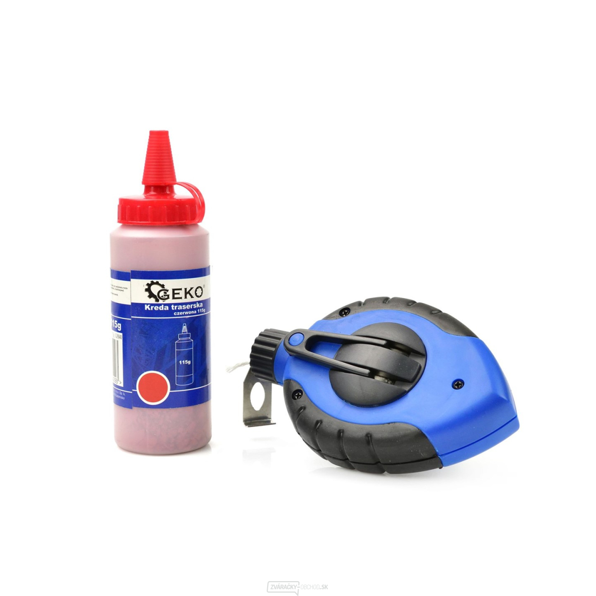 GEKO Trasovací,"brnkací" povrázok 30 ma červená značkovacia krieda