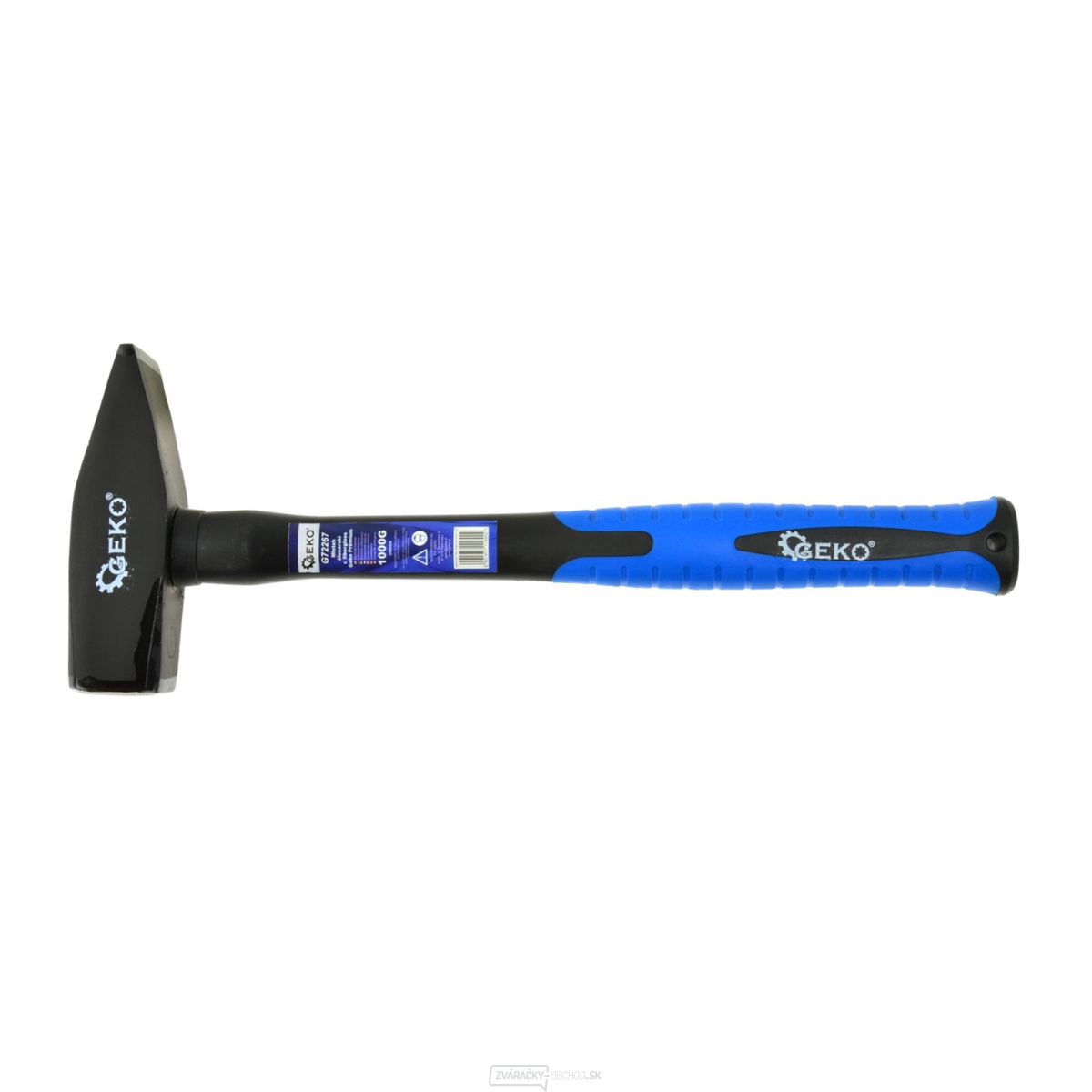 GEKO Kladivo zámočnícke, 1000g, sklolaminátová násada
