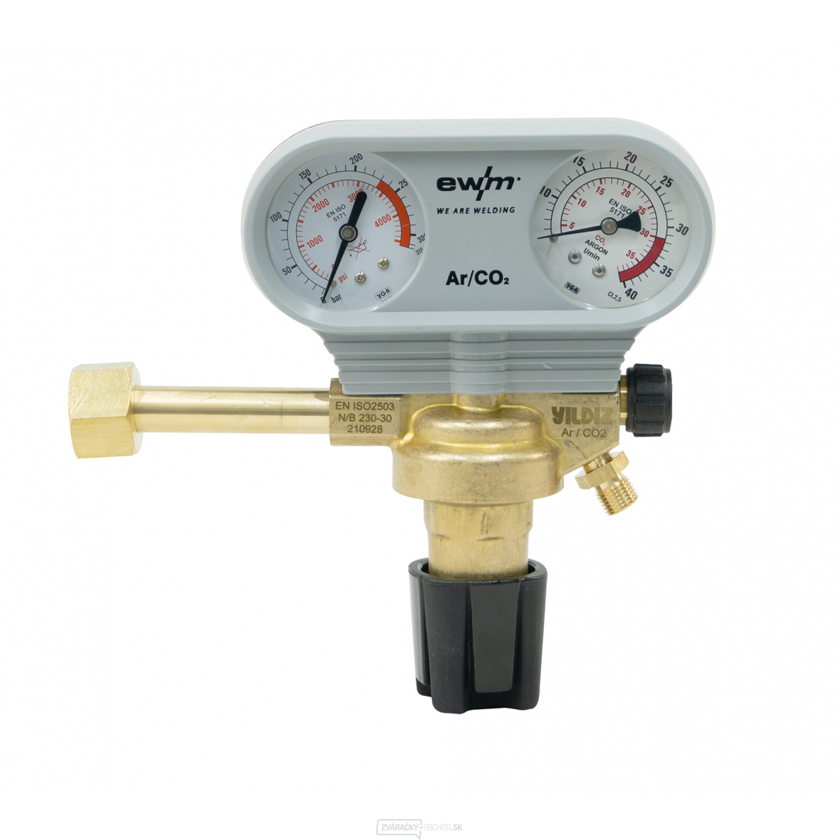 Redukčný ventil Ar/CO2 230bar 30L