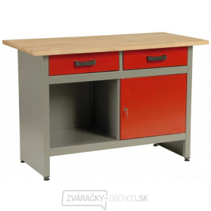 MARS - pracovný stôl 2x zásuvka, 1x dvierka - 1215x615x800mm
