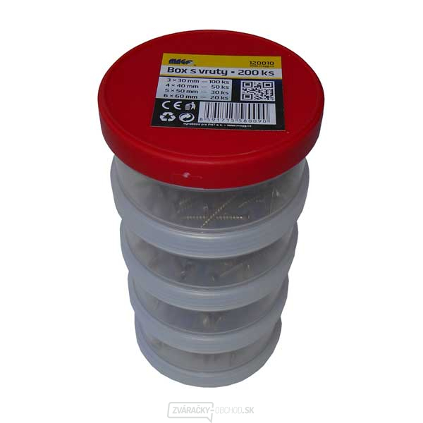 BOX so skrutkami - 200 ks