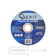 GEKO Rezný kotúč na kov 125x1,2x22,23mm - 1ks GEKO Rezný kotúč na kov 125x1,2x22,23mm - 1ks gallery main image