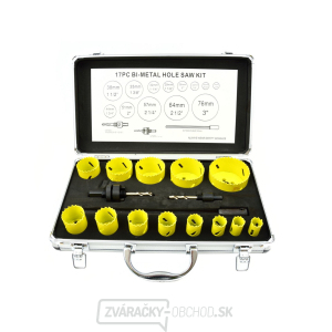 GEKO Vrtáky korunkové, univerzálne, sada 17ks, 19-76mm, Bi-metal GEKO Vrtáky korunkové, univerzálne, sada 17ks, 19-76mm, Bi-metal gallery main image