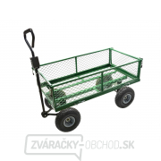Transportný vozík - príves GEKO, nosnosť 350 kg, sklopné bočnice gallery main image