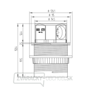 Solight 3z + USB A+C výsuvný blok zásuviek, 2m, čierny náhled