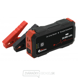 COMPASS Powerbanka s funkciou JUMP STARTER 20.000mAh 2000A gallery main image