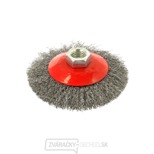 GEKO Kefa črepníková, vlnitý drôt, 100mm, M14 GEKO Kefa črepníková, vlnitý drôt, 100mm, M14 gallery main image