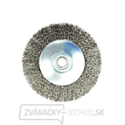 Drôtená kefa, rotačná, bočná, 115 mm, M14, vlnitý oceľový drôt (40) Náhľad