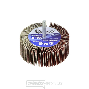GEKO Kotúč brúsny so stopkou, 80x30x6 mm, P100 GEKO Kotúč brúsny so stopkou, 80x30x6 mm, P100 gallery main image