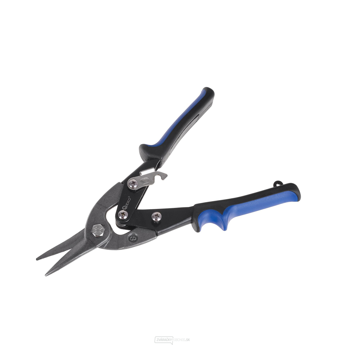 GEKO Nožnice na plech prevodové, 10", ľavé