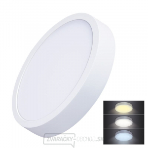 Solight LED mini panel CCT, montážny, 24W, 1800lm, 3000K, 4000K, 6000K, okrúhly gallery main image