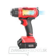 Pištoľ teplovzdušná aku SHARE20V, 550 ° C, 20V Li-ion, 2000mAh náhled