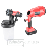 Pištoľ striekacia HVLP aku SHARE20V, 20V Li-ion, 2000mAh náhled
