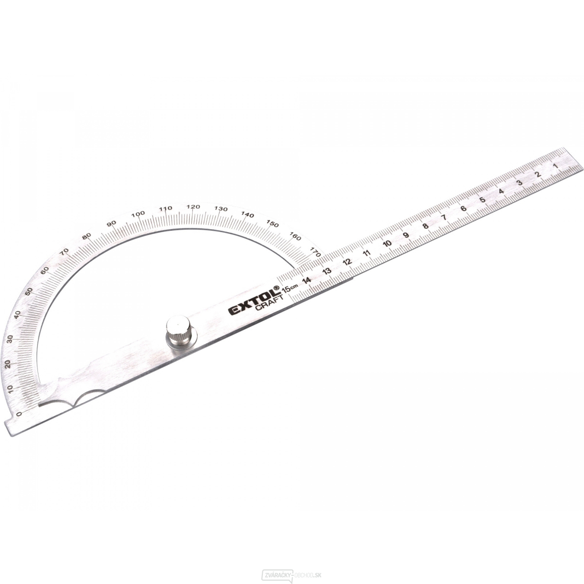 Uhlomer oblúkový nerezový, 0-180 °