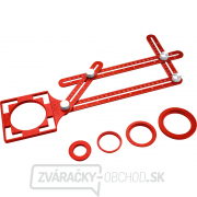 šablóna na prenášanie uhlov a pozícií kovová s lokátorom, ramená 25x12mm šablóna na prenášanie uhlov a pozícií kovová s lokátorom, ramená 25x12mm gallery main image
