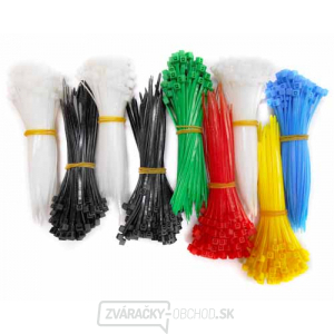 Sťahovacie pásky sada 2,5x100mm farebné - 900 ks Sťahovacie pásky sada 2,5x100mm farebné - 900 ks gallery main image