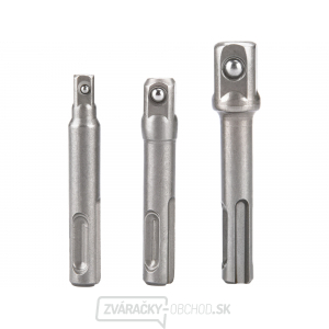 Adaptéry súprava 3ks z SDS PLUS na štvorhran, 1/4 Adaptéry súprava 3ks z SDS PLUS na štvorhran, 1/4