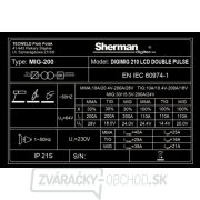 Sherman Synergická invertorová zváračka DIGIMIG 210 LCD DOUBLE PULSE + MIG Horák + Káble + Kukla V7A Sherman Synergická invertorová zváračka DIGIMIG 210 LCD DOUBLE PULSE + MIG Horák + Káble + Kukla V7A náhled