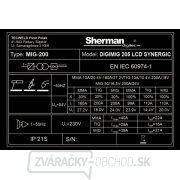Sherman Synergická invertorová zváračka DIGIMIG 205 LCD SYNERGIC + MIG Horák + Káble Sherman Synergická invertorová zváračka DIGIMIG 205 LCD SYNERGIC + MIG Horák + Káble náhled