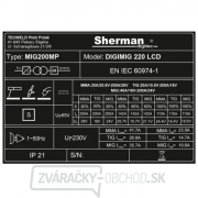 Sherman Synergická invertorová zváračka DIGIMIG 220 LCD + TIG Horák + MIG Horák + Káble + Kukla V7A + Vozík náhled