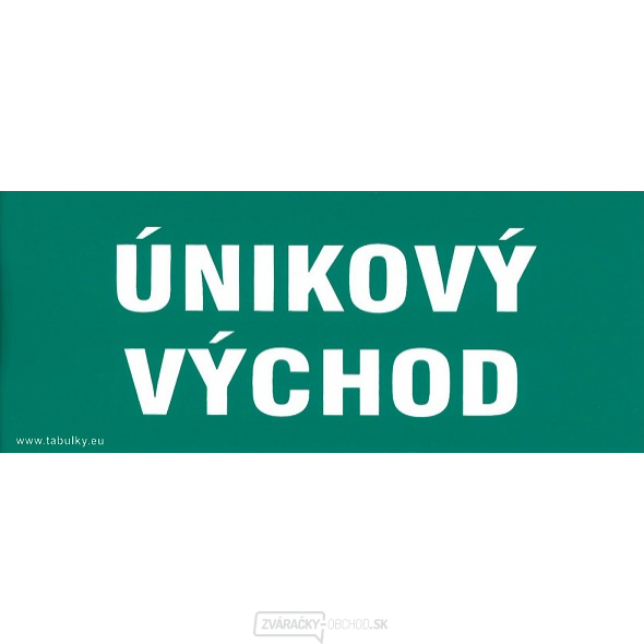 Únikový východ 210x87mm - nálepka